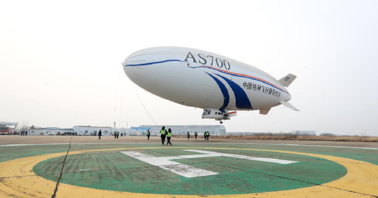 China’s AS700D electric airship soars in maiden flight
