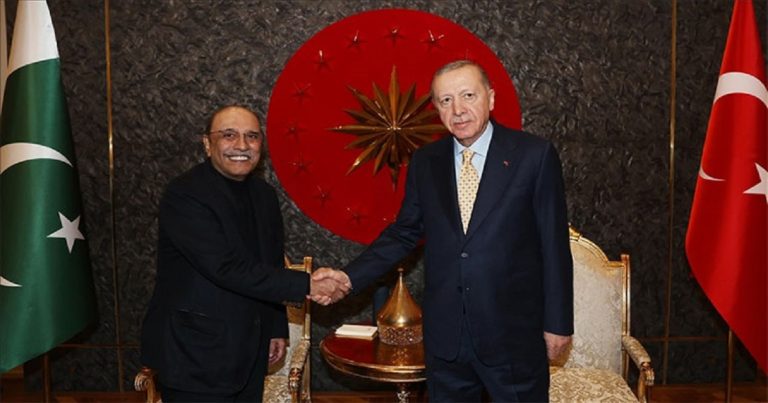 President Zardari meets Turkish President Erdogan at Istanbul Airport