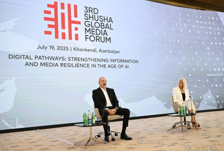 Meeting held with participants of 3rd Shusha Global Media Forum President Ilham Aliyev attended the meeting