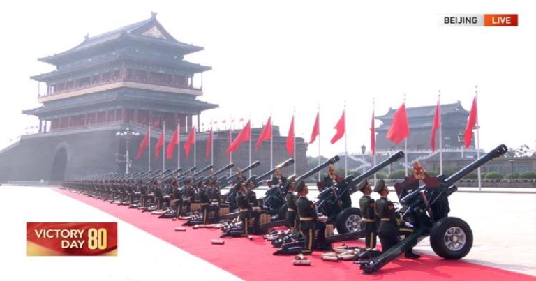China commemorates WWII victory anniversary with 80-gun salute