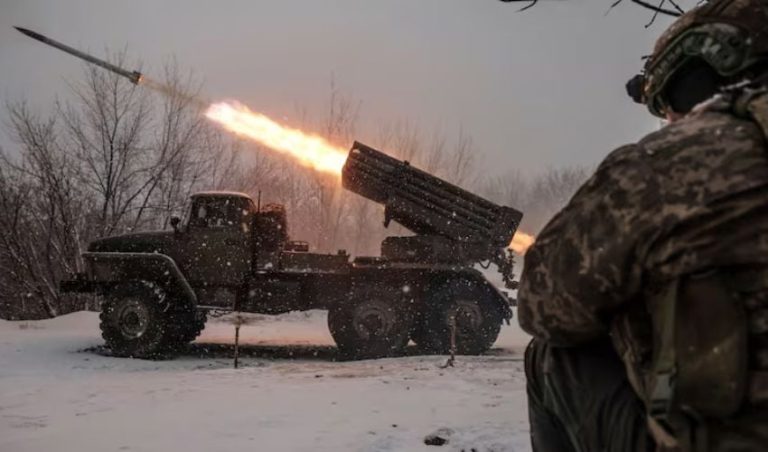 Infant among 3 killed in Russian attack that sets ablaze seat of Ukraine govt