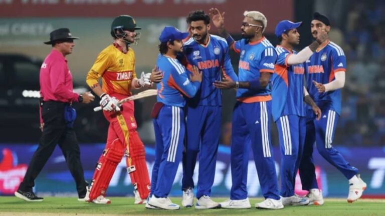 India hammer Zimbabwe by 72 runs after posting highest total of T20 World Cup 2026