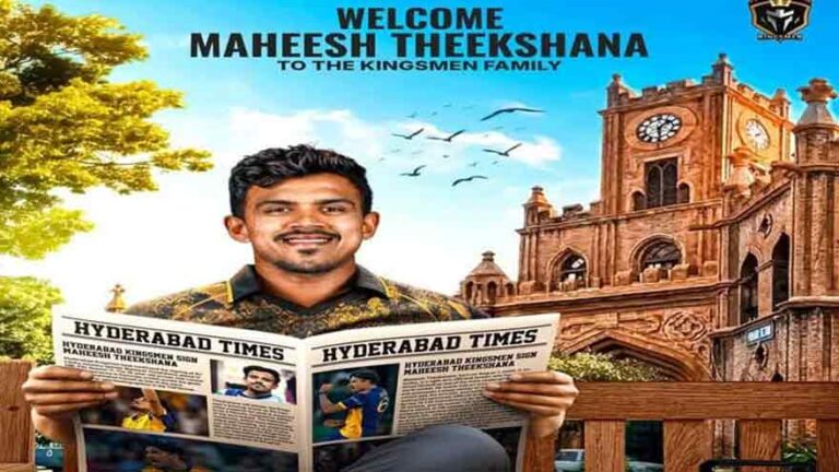 Sri Lanka’s Mahesh Theekshana joins Hyderabad Kingsmen for PSL 11