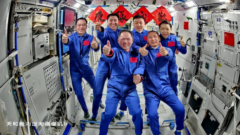 Eighth space reunion: Shenzhou-23 crew enters Chinese space station