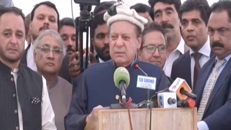 Nawaz Sharif promises development push in GB after election victory