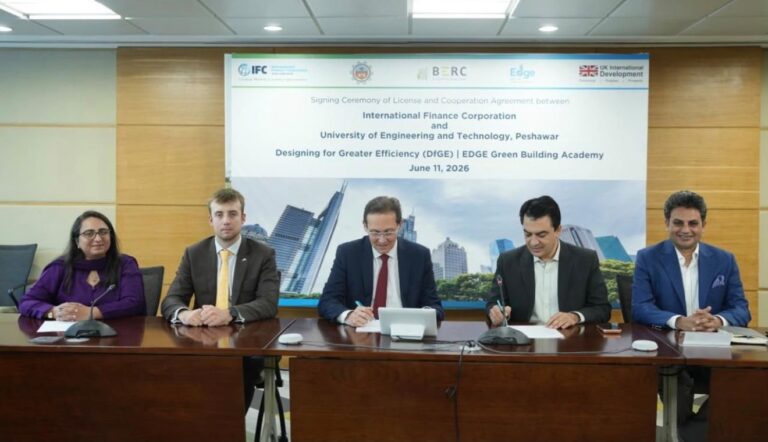 UET Peshawar, IFC Sign Agreement to Advance Green Building Education in Pakistan