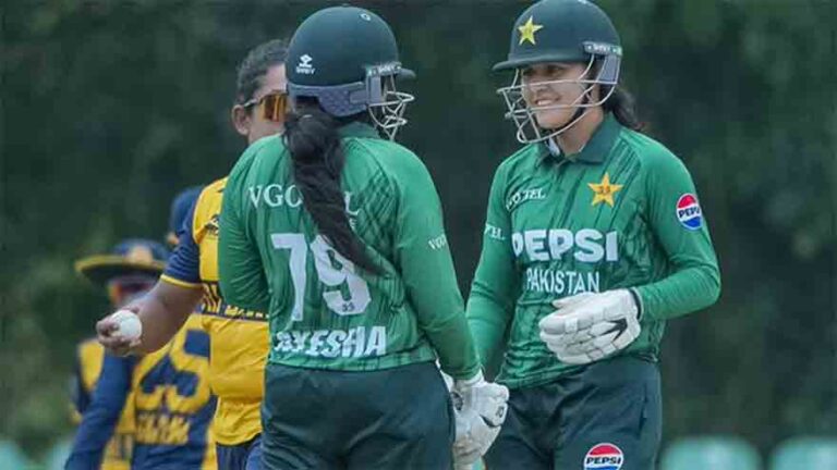 Pakistan women avoid T20 sweep with four-wicket win over Sri Lanka