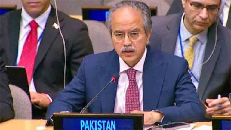 At UN, Pakistan voices concern over Gaza situation