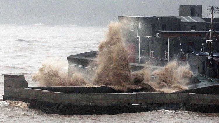 Typhoon Dolphin makes second landfall in China within 2 hours